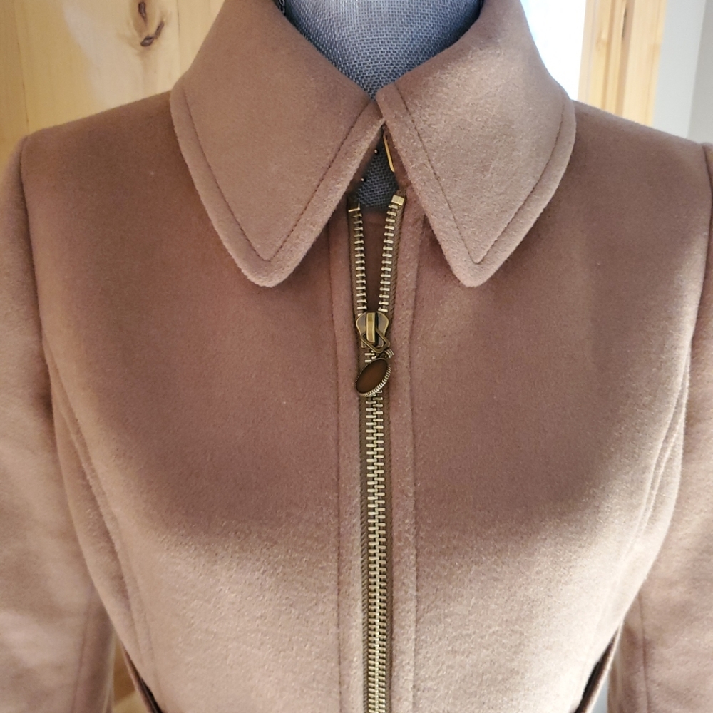 Marciano Guess Wool Blend Coat Beige | Women's Coats And Jackets - Picture 3 of 12